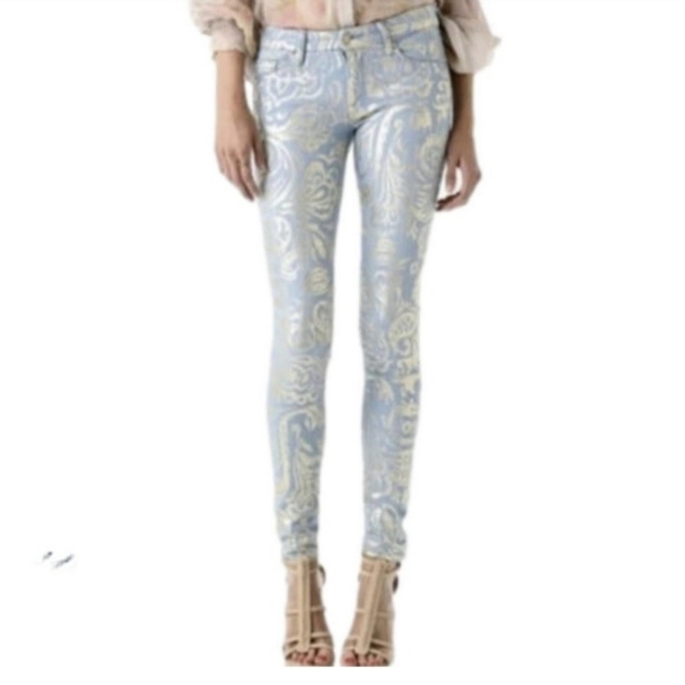 MOTHER The Looker Gold Rush Baby Jeans Size 31
